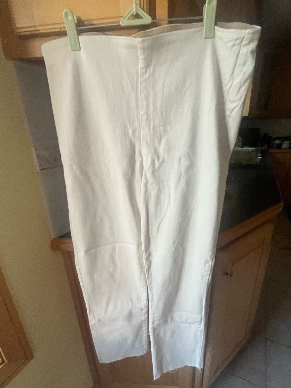 Frank & Eileen “Derry Illusion” Cream Jeans, 32